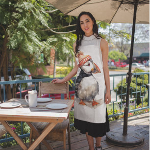 Merry Puffin Apron