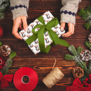 Merry Puffin Wrapping Paper