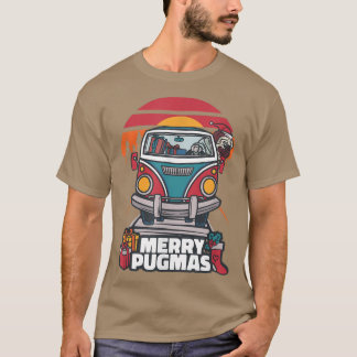 Merry Pugmas 2022 Xmas Pug Ugly Santa Christmas Pa T-Shirt