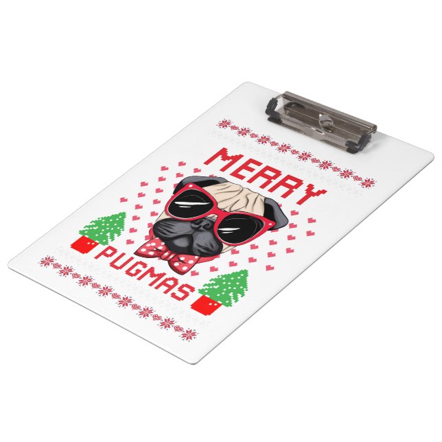 Merry Pugmas! Clipboard\ Clipboard (Angled)
