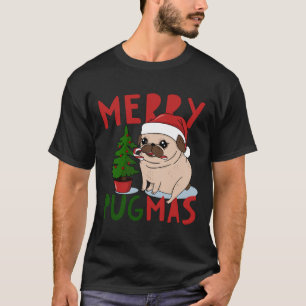 Merry Pugmas Cute Christmas Pug Classic T-Shirt 5