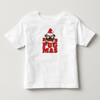 Merry Pugmas Cute Santa Pug Toddler T-shirt