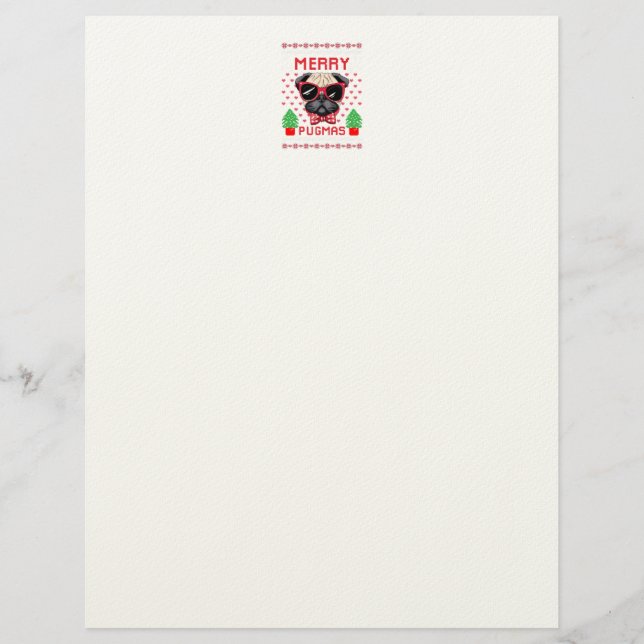 Merry Pugmas! Letterhead (Front)