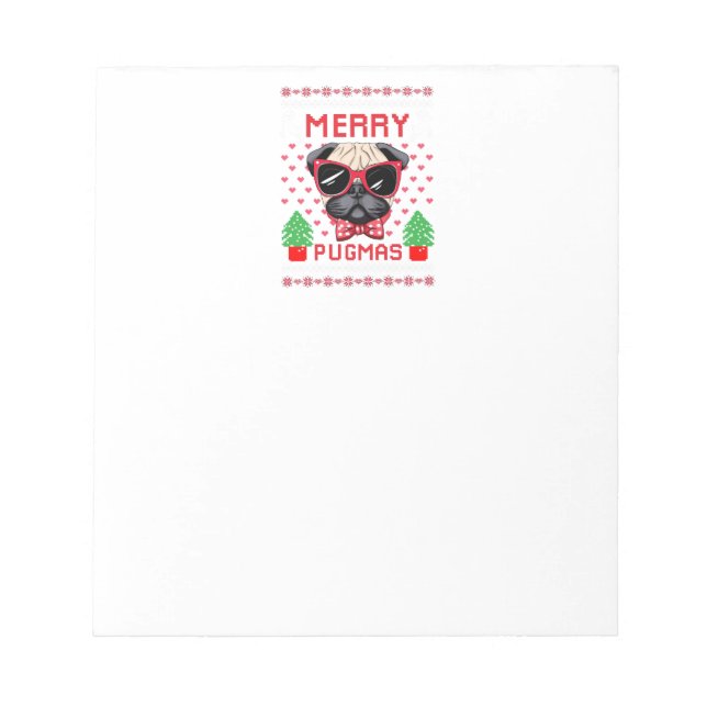 Merry Pugmas Notepad (Front)