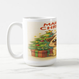 "Merry Pugmas! Santa’s Cutest Helper Is Here!" Coffee Mug