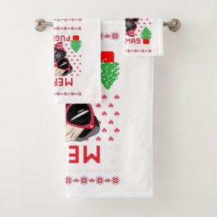 Merry Pugmas! Towel Set