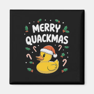 Merry Quackmas Christmas Rubber Duck S Xmas Gifts Magnet