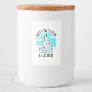Merry Quarantine Christmas Tree Toilet Paper Food Label