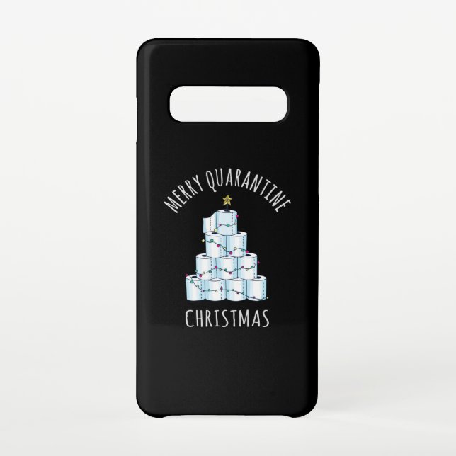 Merry Quarantine Christmas Tree Toilet Paper Samsung Galaxy Case (Back)