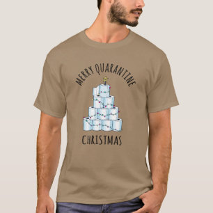 Merry Quarantine Christmas Tree Toilet Paper T-Shirt