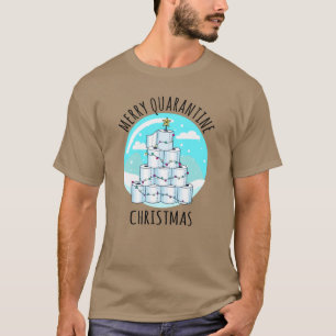 Merry Quarantine Christmas Tree Toilet Paper T-Shirt