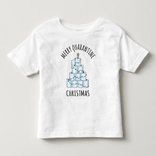 Merry Quarantine Christmas Tree Toilet Paper Toddler T-Shirt