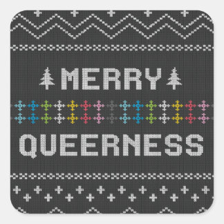 Merry Queerness Square Sticker