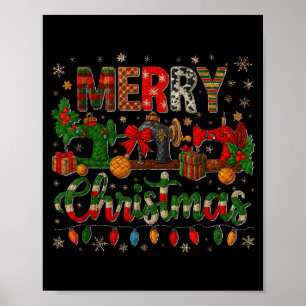 Merry Quiltmas Quilter Sewing Retreat Pajama Chris Poster