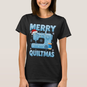Merry Quiltmas Sewing Machine 4 T-Shirt