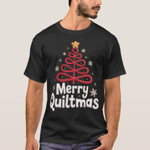 Merry Quiltmas Sewing Machine T-Shirt