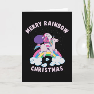 Merry Rainbow Christmas Card