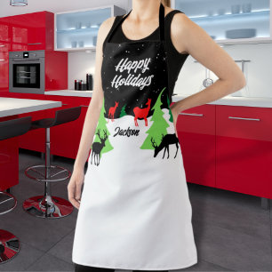 Merry Reindeer Apron