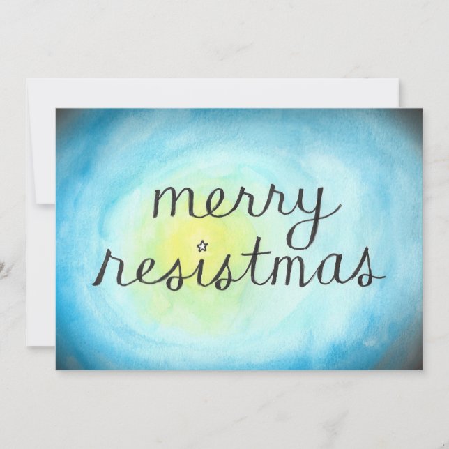 Merry Resistmas flat card (Front)
