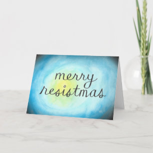 Merry Resistmas folded card