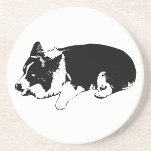 merry rest tone, corgi peace coaster