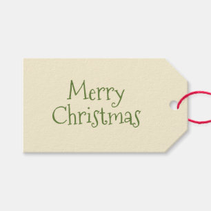 Merry Retro Vintage Minimal Mid Century Christmas Gift Tags