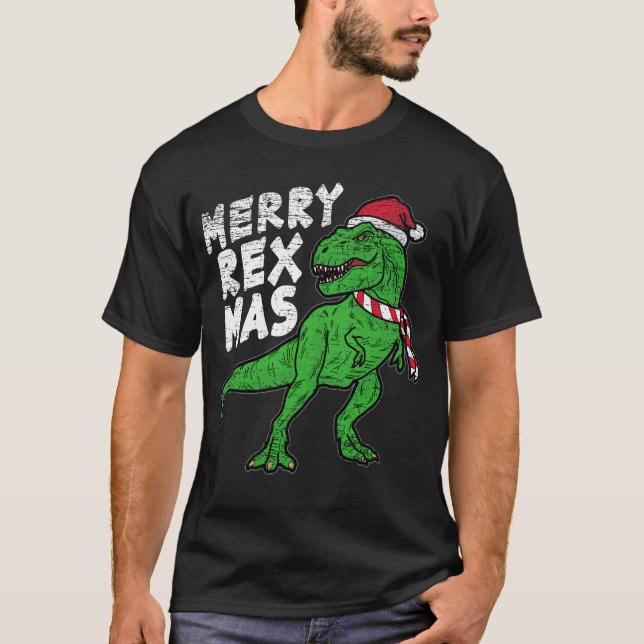 Merry Rex Mas T-Shirt (Front)