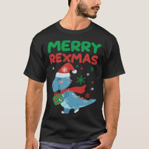 Merry RexMas Christmas Dinosaur T-Shirt