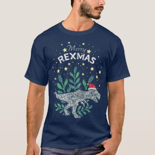 Merry Rexmas Trex Dinosaurs XMAS Christmas Time T-Shirt