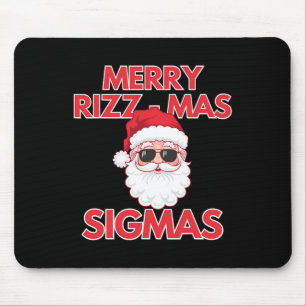 Merry Rizz Mas Sigmas Christmas Rizzmas Funny Sant Mouse Mat
