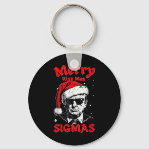 Merry Rizz Mas Sigmas Funny Gen Alpha X-mas Santa Key Ring