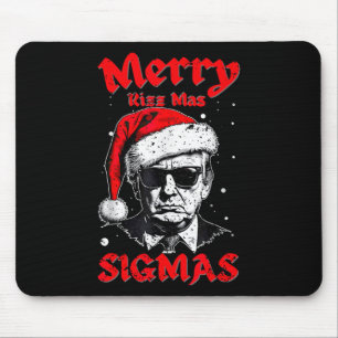 Merry Rizz Mas Sigmas Funny Gen Alpha X-mas Santa Mouse Mat