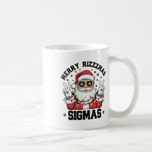 Merry Rizz Mas Sigmas Funny Santa Claus Christmas Coffee Mug