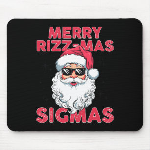 Merry Rizz Mas Sigmas Funny Santa Claus Christmas  Mouse Mat