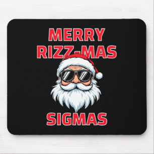 Merry Rizz Mas Sigmas Funny Santa Claus Christmas  Mouse Mat