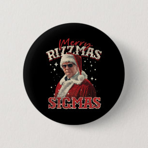 Merry Rizz Mas Sigmas- Gen Alpha Middle School Tru 6 Cm Round Badge