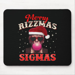 Merry Rizz Mas Sigmas Gen Alpha Trump Santa Christ Mouse Mat