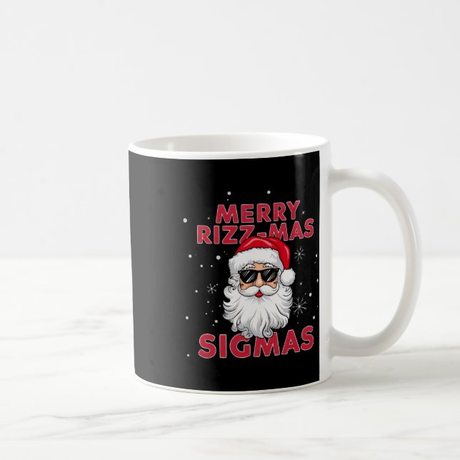 Merry Rizz Mas Sigmas Santa Christmas  Coffee Mug (Right)
