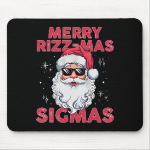 Merry Rizz-mas Sigmas Santa Sungles Christmas Holi Mouse Mat