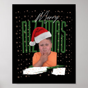 Merry Rizzler Christmas Holiday Rizzler Teen Boys  Poster