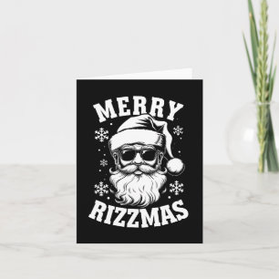 Merry Rizzmas Funny Christmas Santa Claus Happy Ch Card