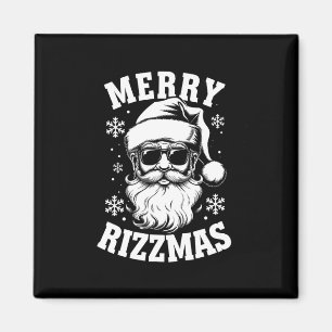 Merry Rizzmas Funny Christmas Santa Claus Happy Ch Magnet