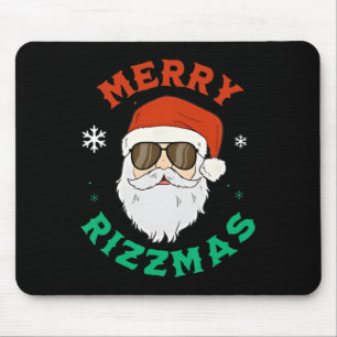Merry Rizzmas Funny Christmas Santa Claus Mouse Mat