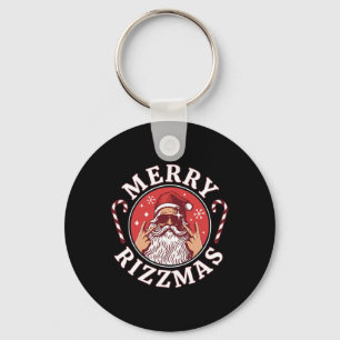 Merry Rizzmas Kids Teens School Funny Christmas Sa Key Ring