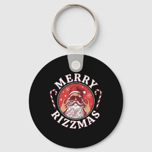 Merry Rizzmas Kids Teens School Funny Christmas Sa Key Ring