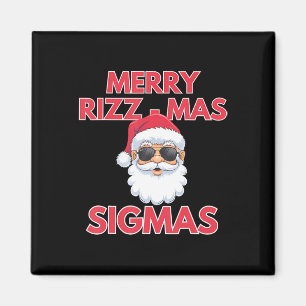 Merry Rizzmas Kids Teens School Funny Christmas Sa Magnet