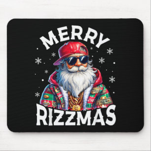 Merry Rizzmas Santa Sungles Pajamas Holiday Christ Mouse Mat