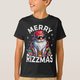 Merry Rizzmas Santa Sungles Pajamas Holiday Christ T-Shirt