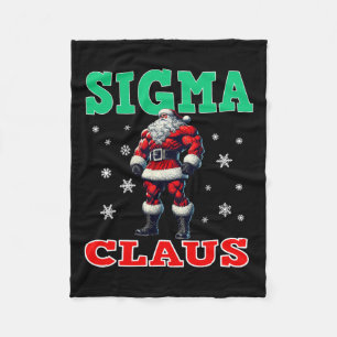 Merry Rizzmas Sigmas Claus Kids Funny Merry Christ Fleece Blanket
