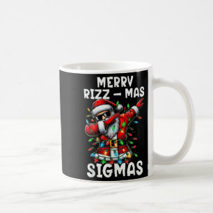 Merry Rizzmas Sigmas Funny Dabbing Santa Claus Chr Coffee Mug